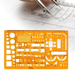 Landscape Templates Ruler Architecture Measuring Symbols 1:50 Scale Stencil Geometry Measuring bathroom and kitchen Floor