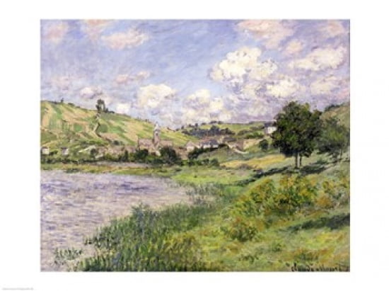 Landscape Vetheuil 1879 Canvas Art - Claude Monet (24 x 18)