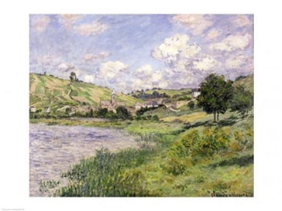 Landscape Vetheuil 1879 Canvas Art - Claude Monet (36 x 24)