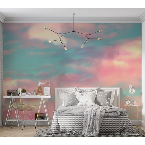 Landscape Wallpaper Wall Mural - Fire Clouds