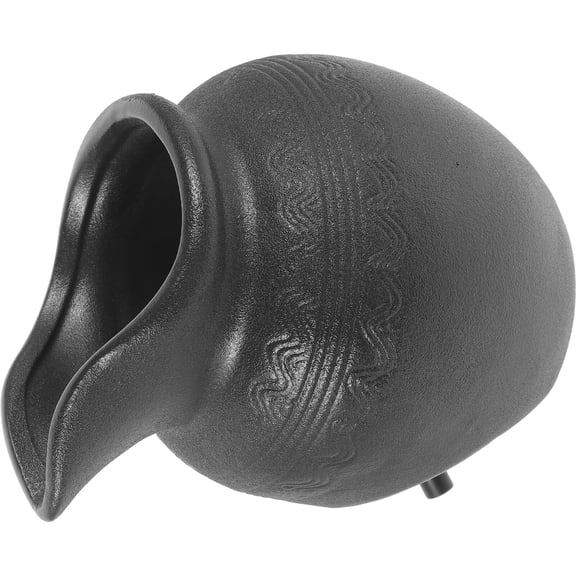 TABLZONE Black Ceramic Decorative Plant Watering Jar with Comfortable Water for Indoor and Outdoor Use