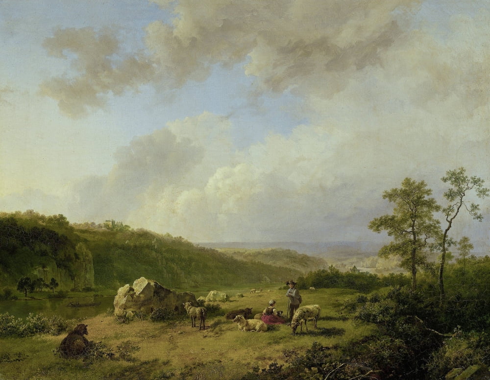 Landscape With An Approaching Rainstorm Canvas Art - (24 x 18)