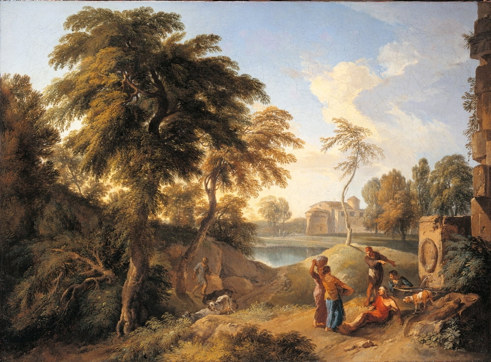 Landscape With Figures Canvas Art - (36 x 24)