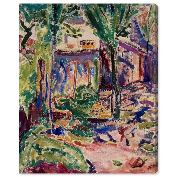 Landscape With House Canvas Vintage Farmhouse Wall Art by Art Remedy, Gallery Wrapped, 36" x 45"