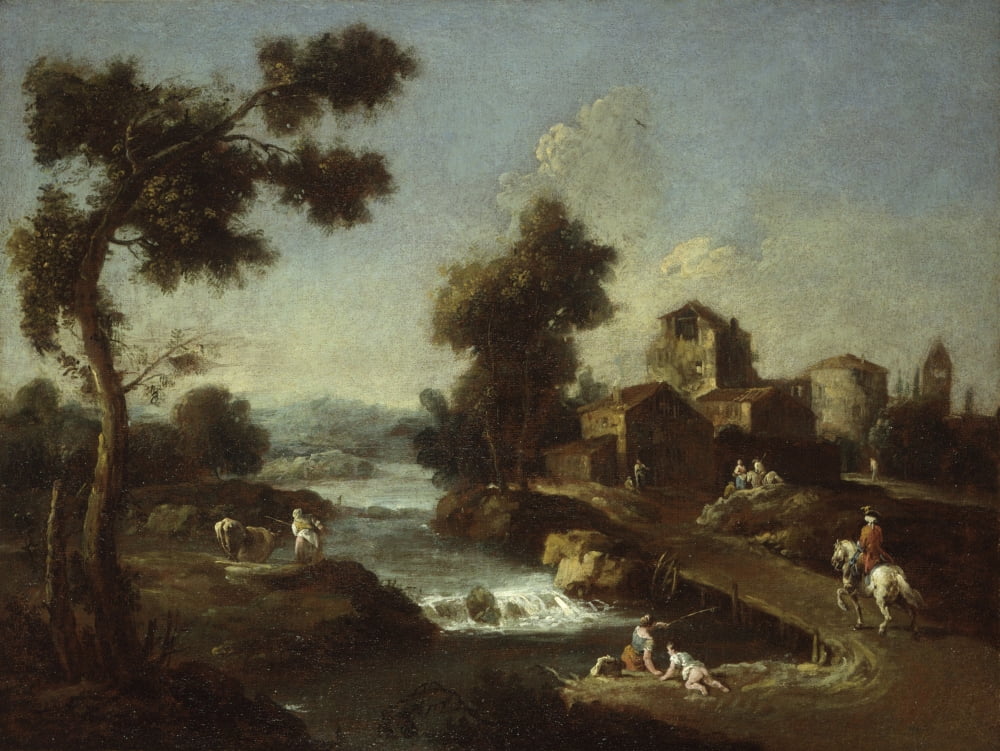 Landscape With Road Canvas Art - (36 x 24)