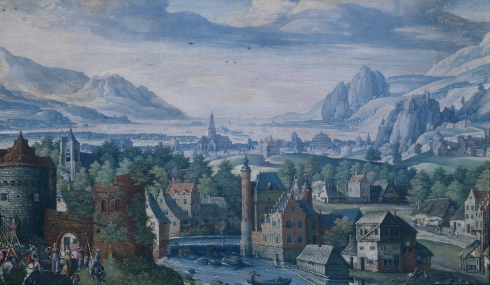Landscape With The Story Of JephthahS Daughter Canvas Art - (24 x 18)