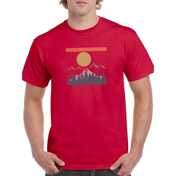 Landscape With The Sun T-Shirt Men -Smartprints Designs, Male 4X-Large