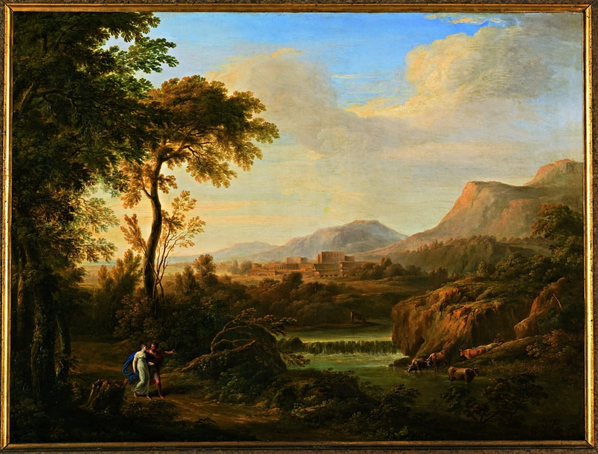 Landscape With Two Figures Canvas Art - (24 x 18)