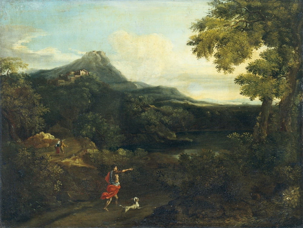 Landscape With Wanderers Canvas Art - (36 x 24)