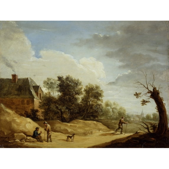 Landscape With Wanderers Poster Print (36 x 24)