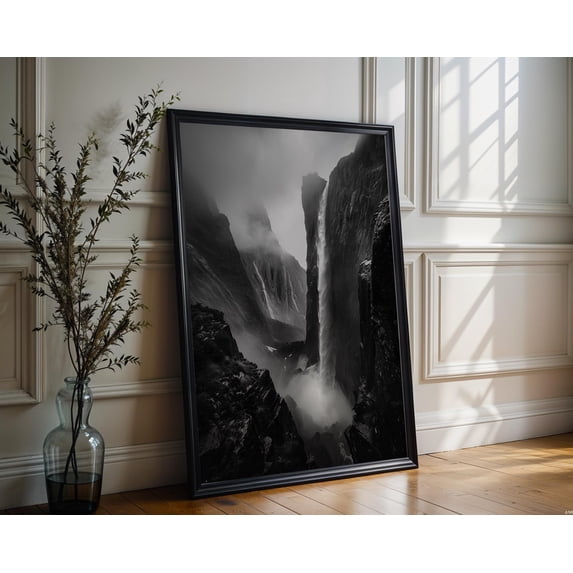 Waterfall Only Landscape World Landmark Waterfall Canyon And Photography Poster ...