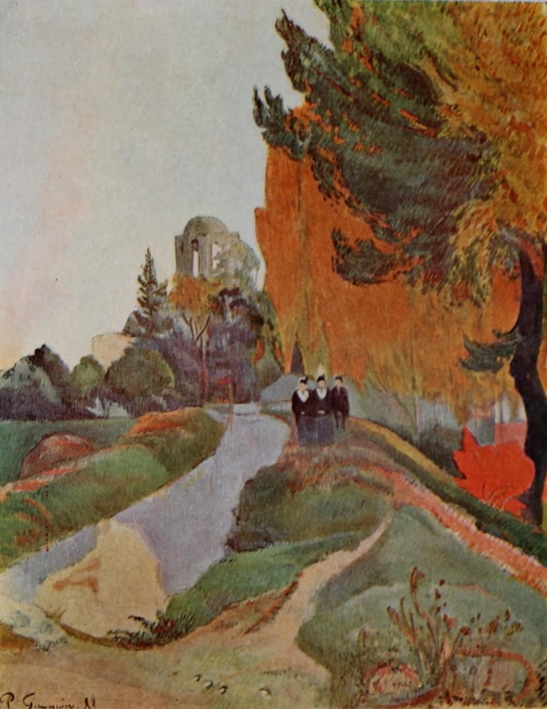 Landscape at Arles Canvas Art - Paul Gauguin (24 x 36)