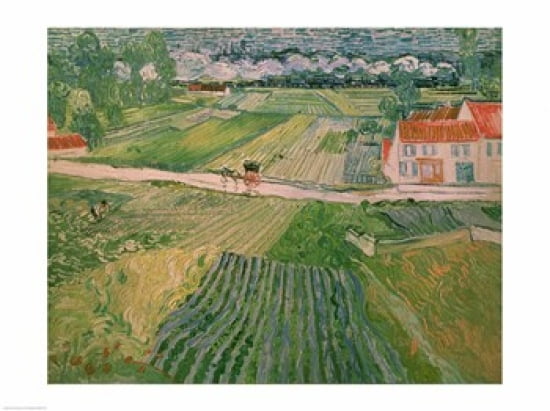Landscape at Auvers after the Rain 1890 Canvas Art - Vincent Van Gogh (24 x 18)