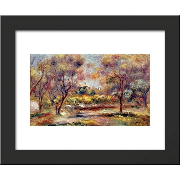 Landscape at Grasse 20x24 Framed Art Print by Renoir, Pierre Auguste