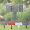 thumbnail image 1 of Landscape edging garden edging border Garden Stone Style Edging Fence, Plastic Garden Fence, Plastic Border Imitation Stone Fence 2PC, 1 of 8