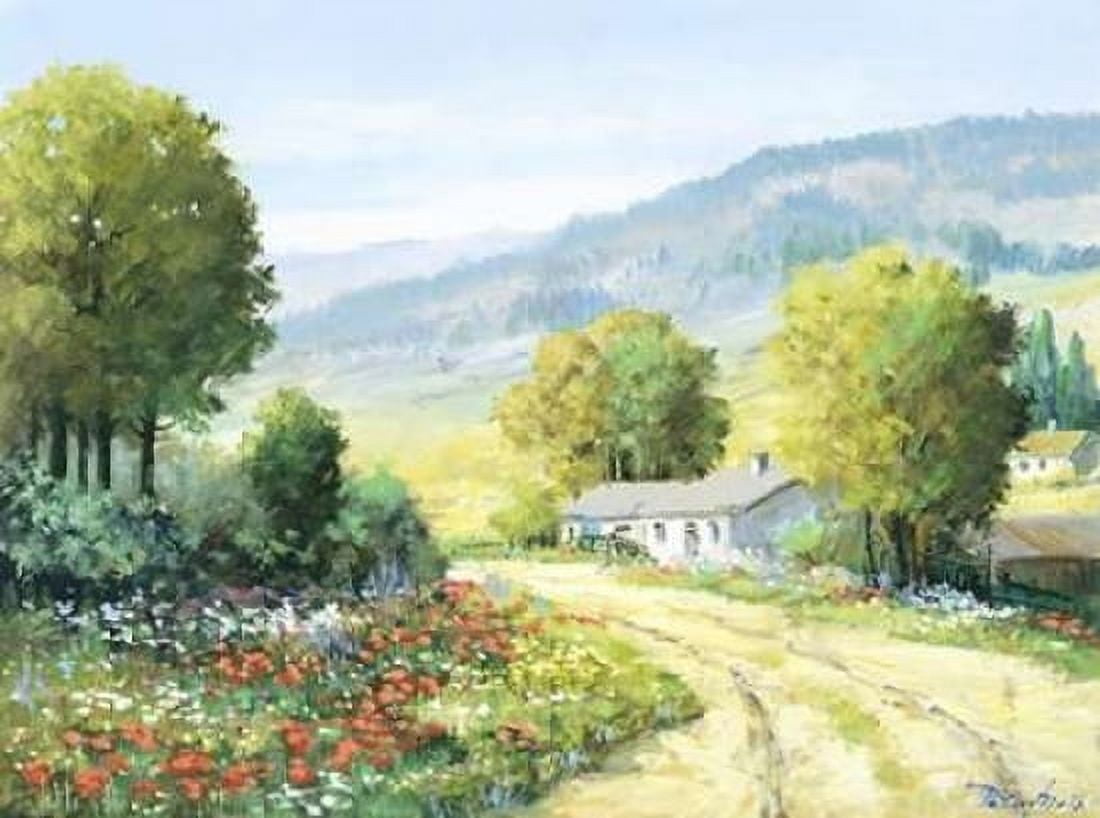 Landscape field Canvas Art - Peter Motz (22 x 28)