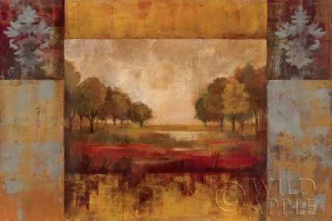Landscape in Gold Canvas Art - Silvia Vassileva (12 x 18)