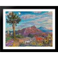 thumbnail image 1 of Landscape in New Mexico 36x28 Large Black Wood Framed Print Art by David Burliuk, 1 of 2