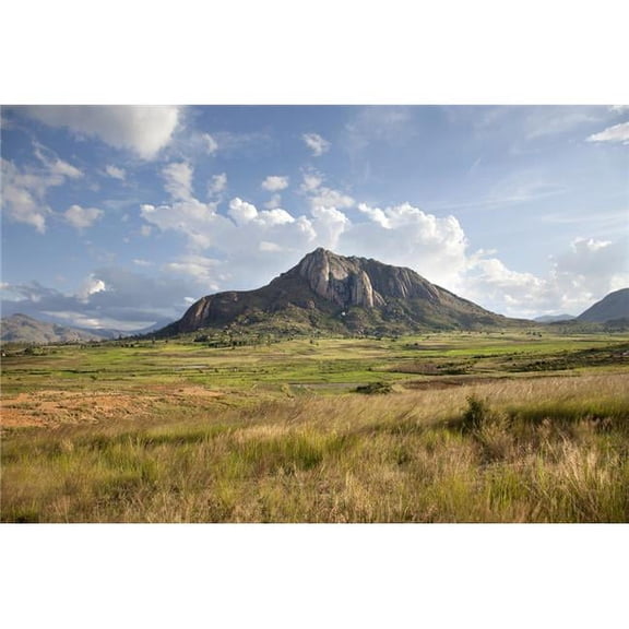 Landscape in The Region of Ambalavao - Madagascar Poster Print - 19 x 12 in.