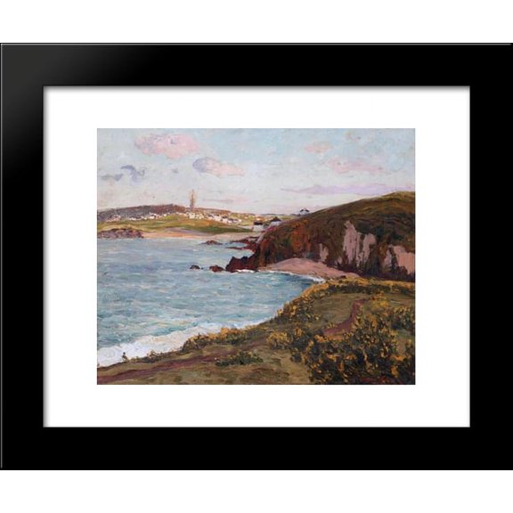Landscape near Douarnenez 20x24 Framed Art Print by Maufra, Maxime