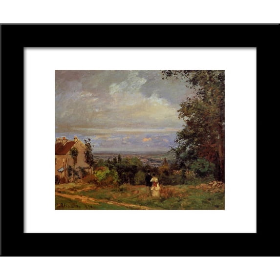 Landscape near Louveciennes 20x24 Framed Art Print by Pissarro, Camille