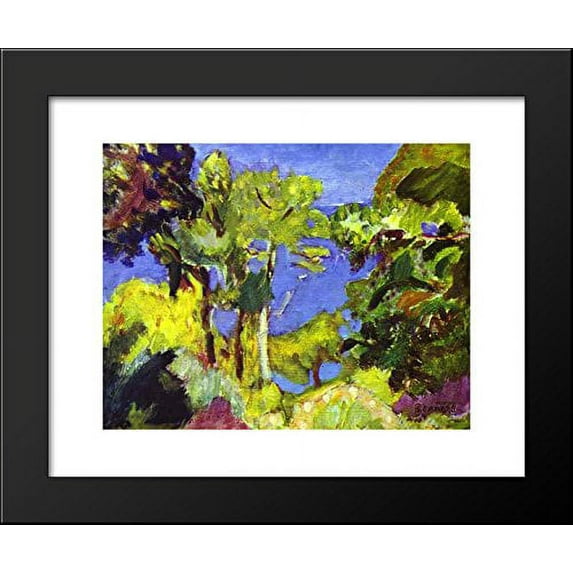 Landscape of Cote d Azur 20x24 Framed Art Print by Bonnard, Pierre
