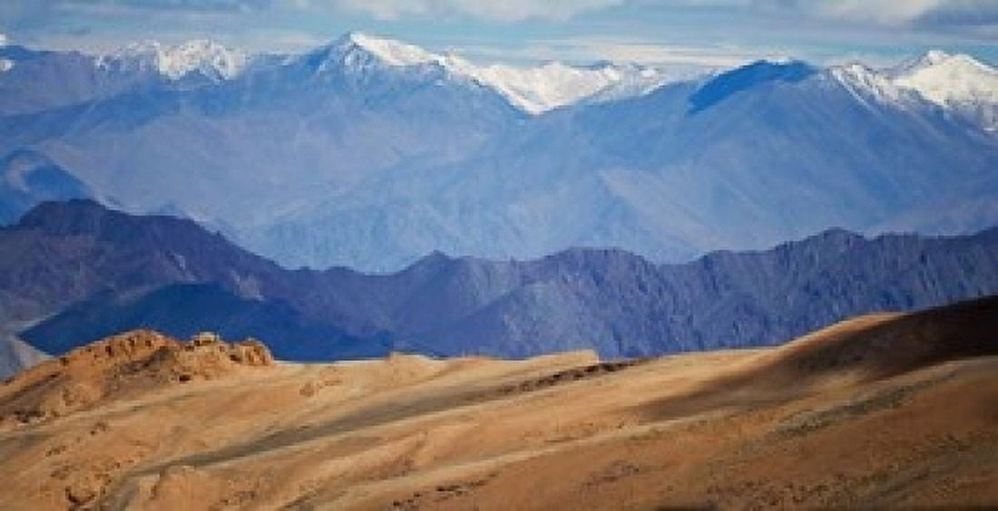 Landscape of the Himalayas Taglangla Pass Ladakh India Canvas Art - Keren Su DanitaDelimont (24 x 12)