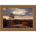 thumbnail image 1 of Landscape, the Seat of Mr Featherstonhaugh in the Distance 24x18 Gold Ornate Wood Framed Canvas Art by Thomas Cole, 1 of 2