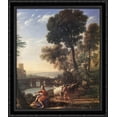 thumbnail image 1 of Landscape with Apollo Guarding the Herds of Admetus 28x32 Large Black Ornate Wood Framed Canvas Art by Claude Lorrain, 1 of 2