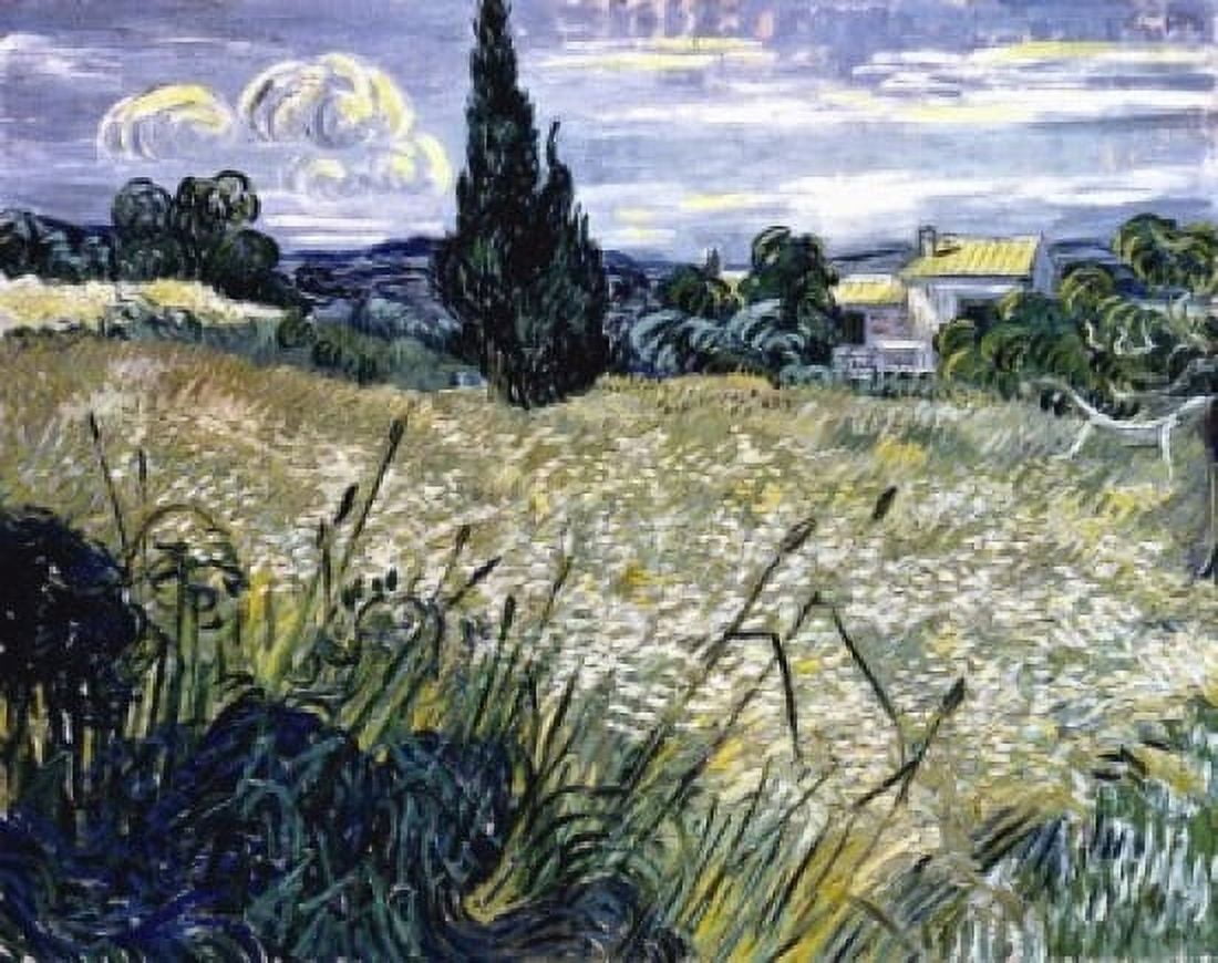 Landscape with Green Corn Vincent van Gogh (1853-1890Dutch) Narodni Gallery Prague Canvas Art - Vincent van Gogh (18 x 24)