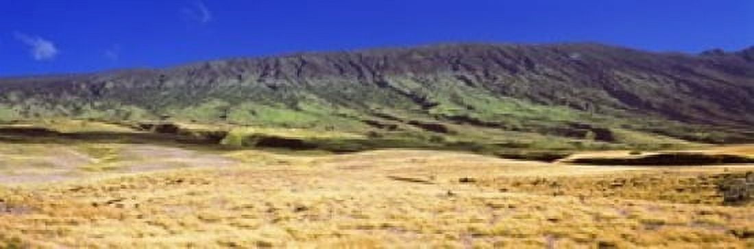 Landscape with Haleakala Volcanic Crater Maui Hawaii USA Canvas Art - Panoramic Images (18 x 6)