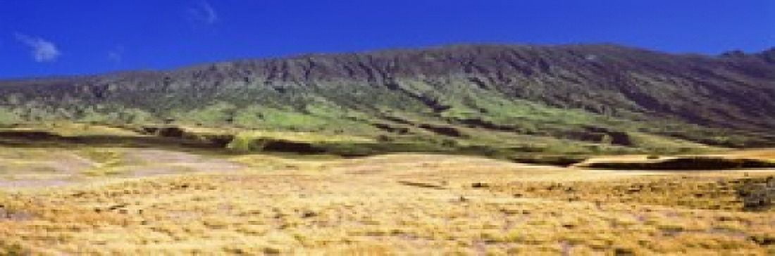 Landscape with Haleakala Volcanic Crater Maui Hawaii USA Canvas Art - Panoramic Images (36 x 12)