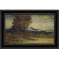 thumbnail image 1 of Landscape with Pond 24x17 Black Ornate Wood Framed Canvas Art by Inness, George, 1 of 2