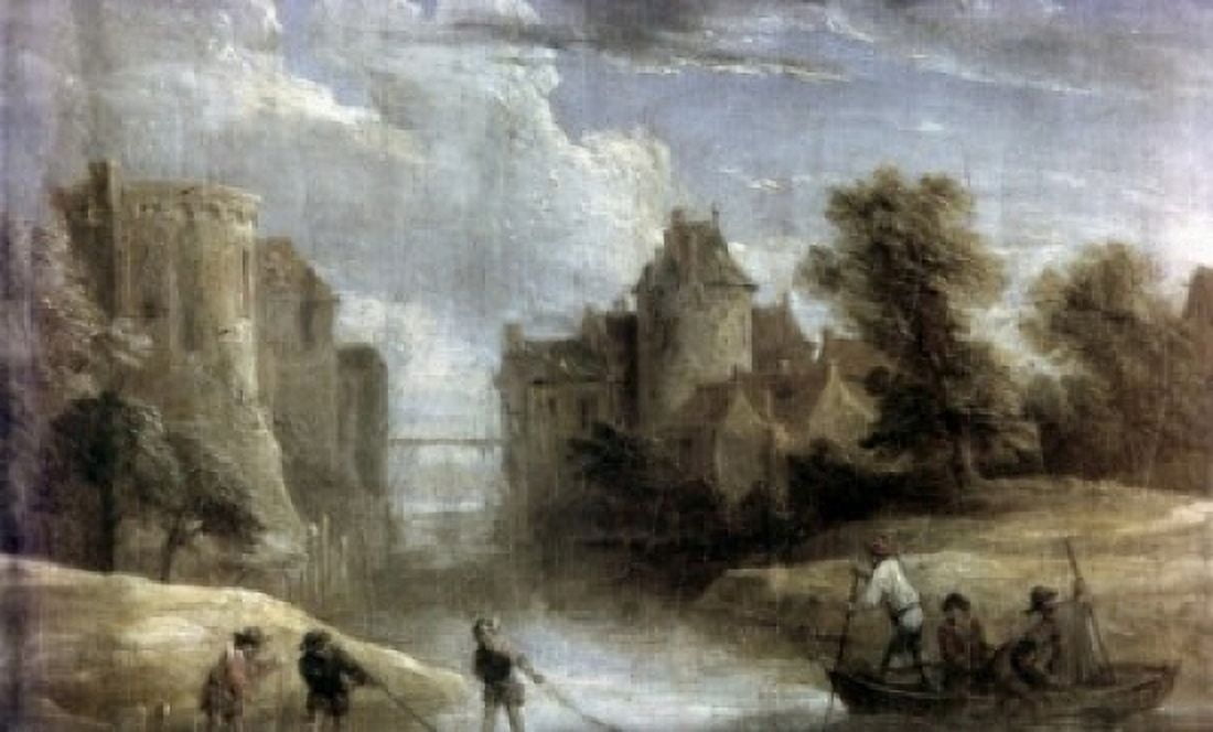 Landscape with Two Towers by David II Teniers 1610-1690 Canvas Art - David II Teniers (24 x 36)