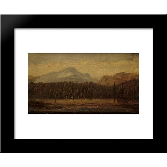 Landscape with a Frontier House 20x24 Framed Art Print by Thomas Hill