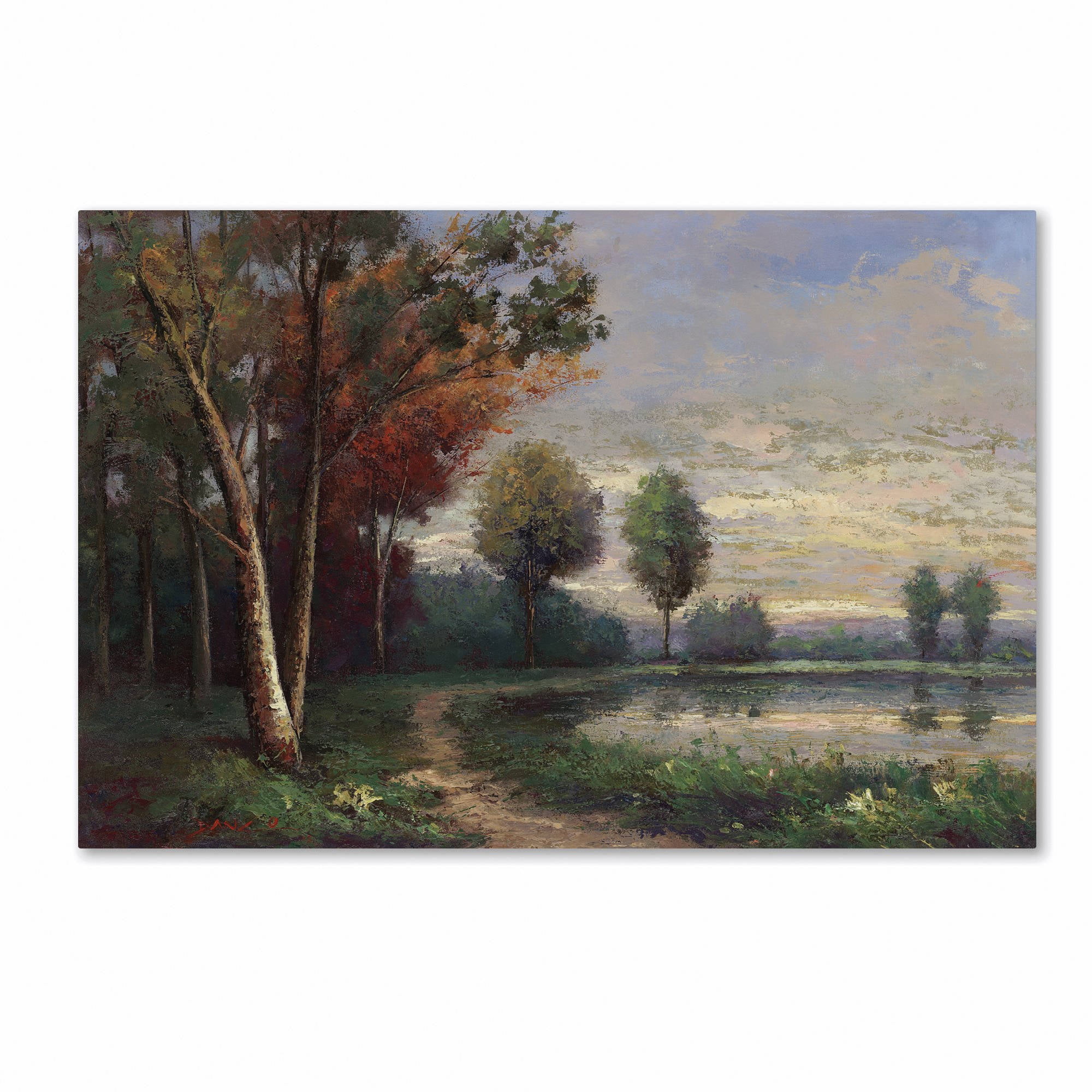 "Landscape with a Lake" Canvas Art by Daniel Moises
