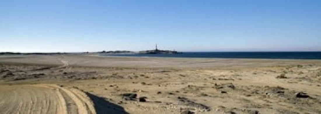 Landscape with a lighthouse in the background Luderitz Namibia Canvas Art - Panoramic Images (18 x 7)