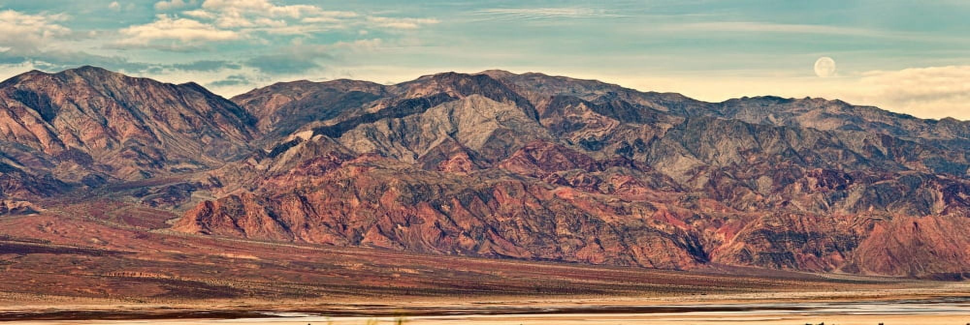 Landscape with mountain range in the background Death Valley Death Valley National Park California USA Canvas Art - Panoramic Images (27 x 9)