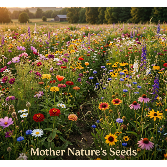 Landscaper's Pack BULK WILDFLOWER MIX  10,000 Seeds Total (2 Packs)  Mother Nature's Seeds  Non-GMO