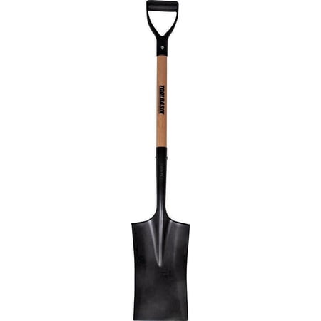 Landscapers Select 34449 Garden Spade Shovel, Steel Blade, Wood Handle, D-Shaped Handle, 28 in L Handle