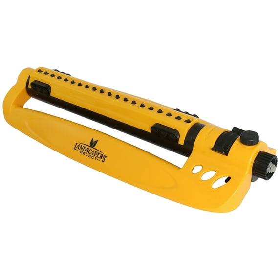 Landscapers Select 4100 sq ft Oscillating Turbo Lawn Sprinkler, High impact plastic base