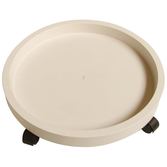 Landscapers Select GF-3635 Planter Dolly, 15 in OAL, 15 in OAW, 3 in OAH, 1 -Shelf, Plastic Shelf, White Shelf