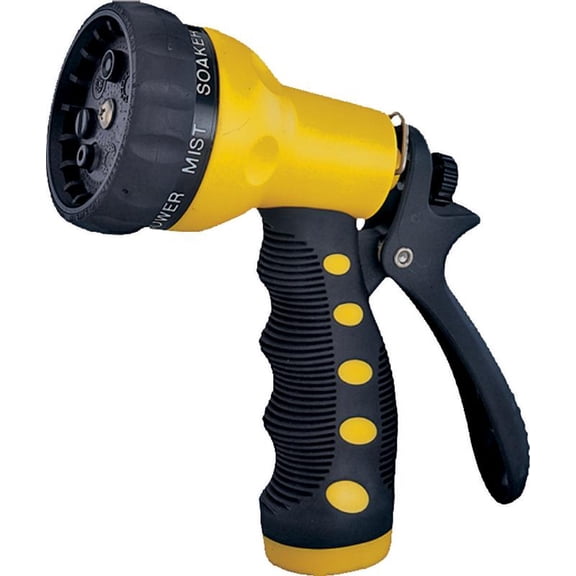 Garden Hose Nozzle, Yellow/Black