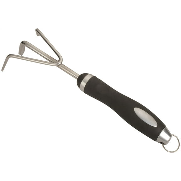 Landscapers 8572372 Cultivator, Mirror Polished Stainless Steel, Ergonomic Soft TPR Grip Handle
