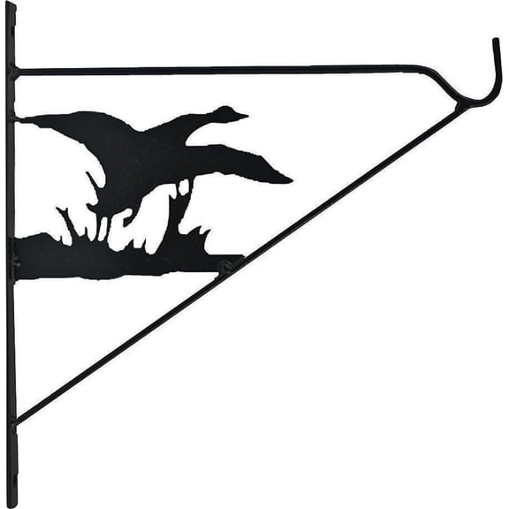 Landscapers Select Planter Bracket Duck, 11 In L, Wall Mount, Matte Black