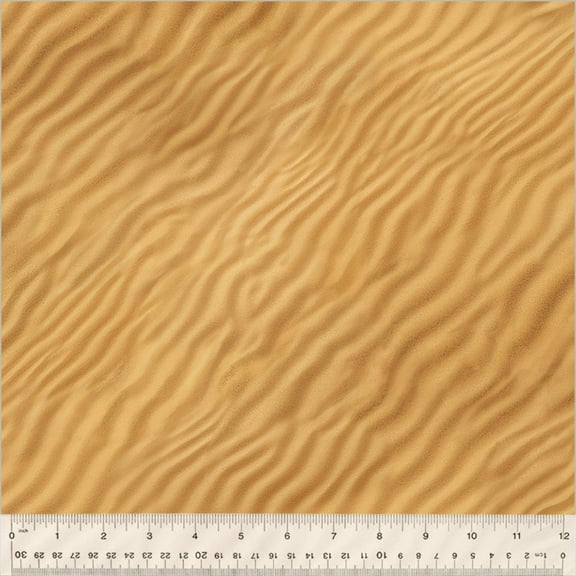 Cotton Sands Ripples Into the Dunes Summer Beaches Landscapes Windham Fabrics Sand Cotton Fabric Print by the Yard (54409D-1)