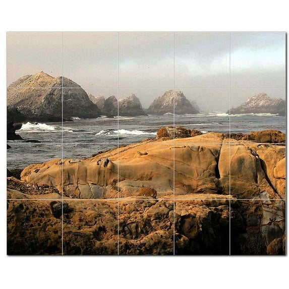Landscapes Nature.Npsh Ceramic Tile Mural Kitchen Backsplash Bathroom Shower, 40