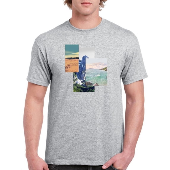 Landscapes T-Shirt Men -Smartprints Designs, Male Medium