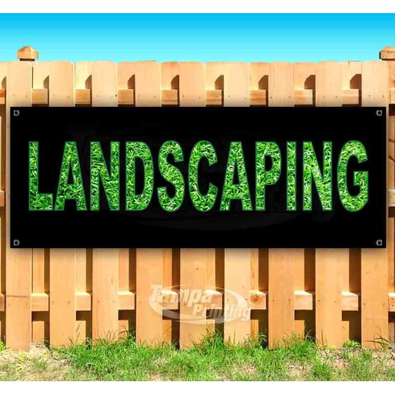 Landscaping 13 oz Vinyl Banner With Metal Grommets