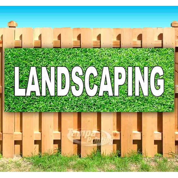 Landscaping 13 oz Vinyl Banner With Metal Grommets